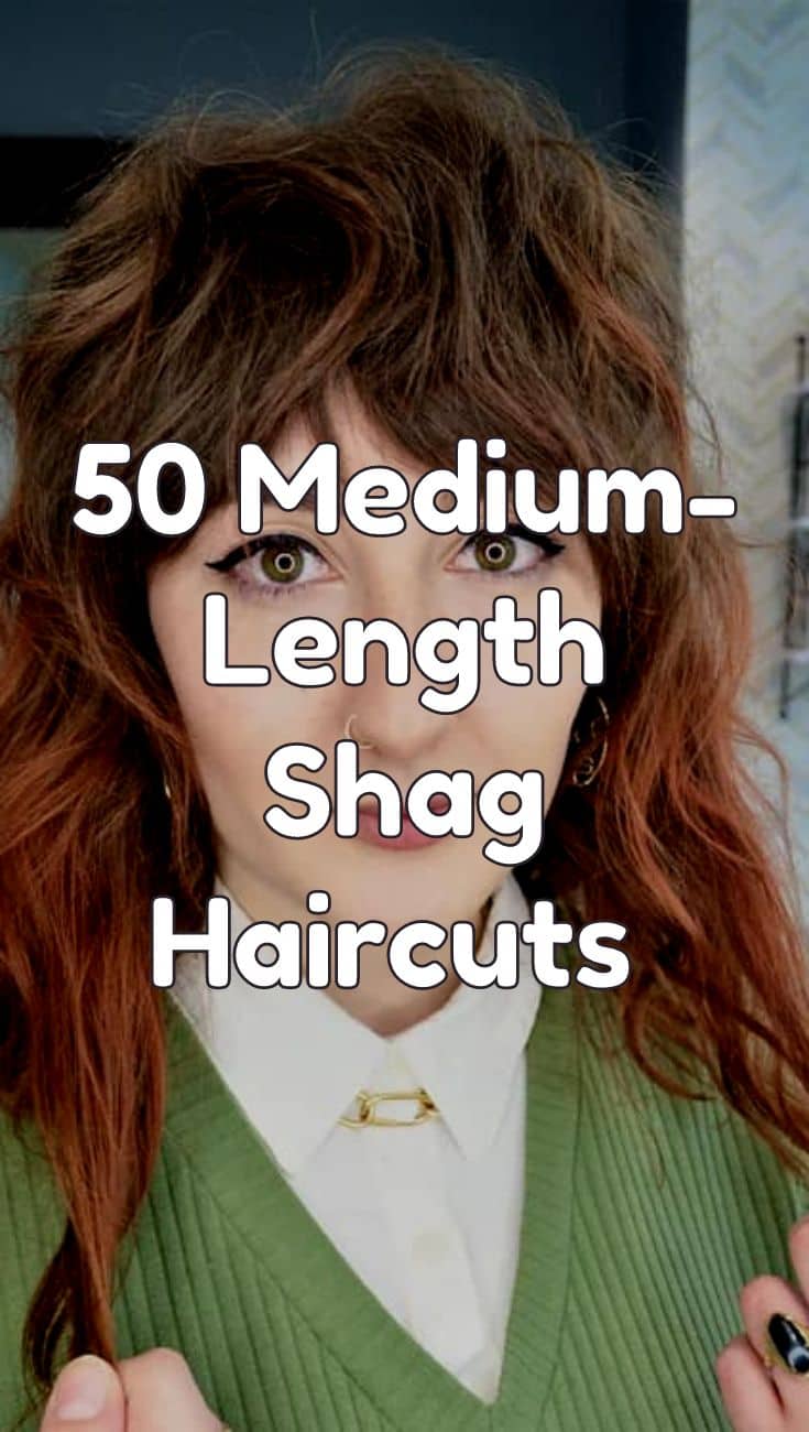 elegant medium length shag haircuts