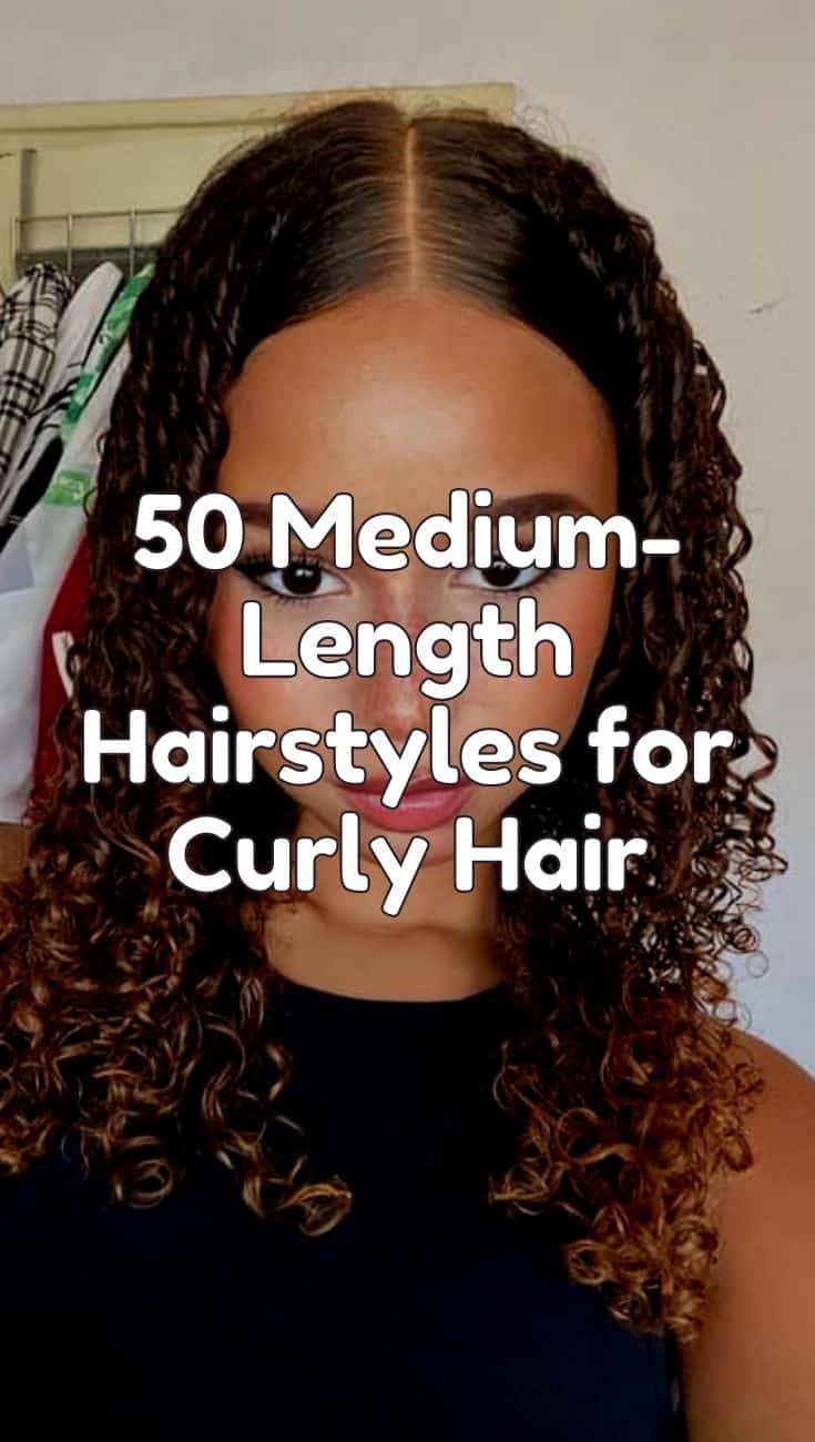 medium length hairstyles for curly hair
