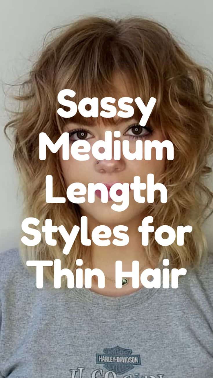 medium length hairstyles for thin hair