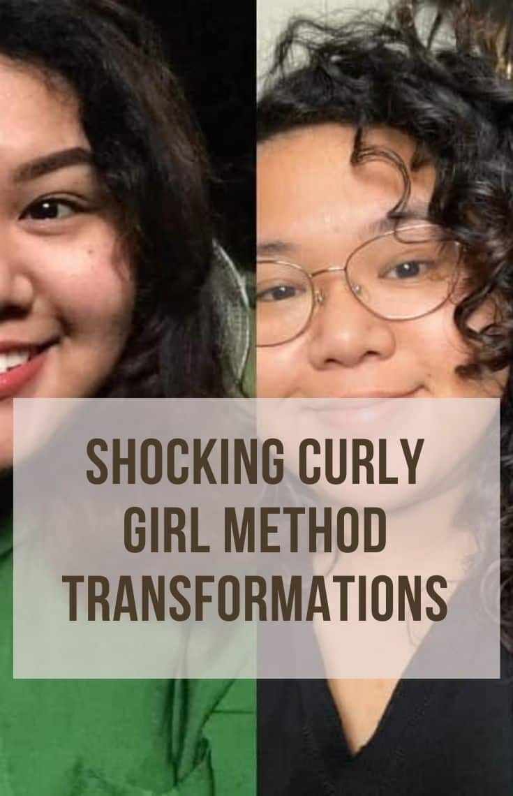 curly girl method before and after to shock you