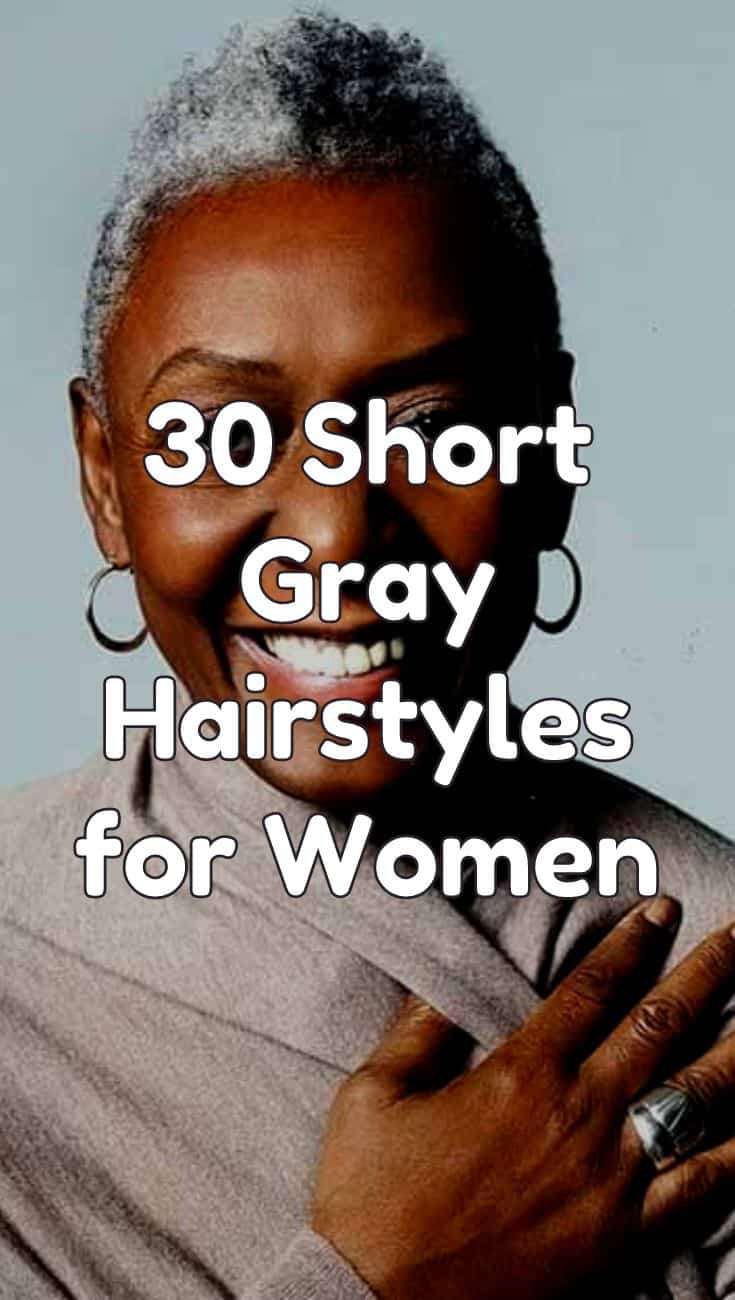 30+ short gray hairstyles for women