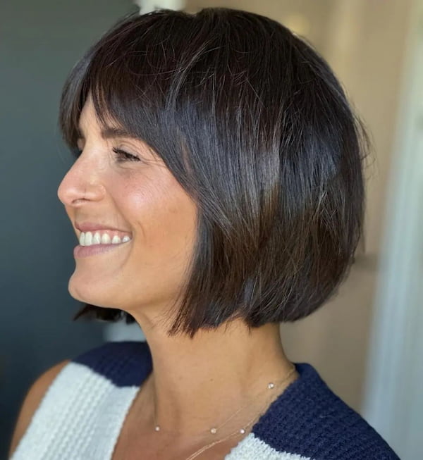 Cropped Bob with Bangs