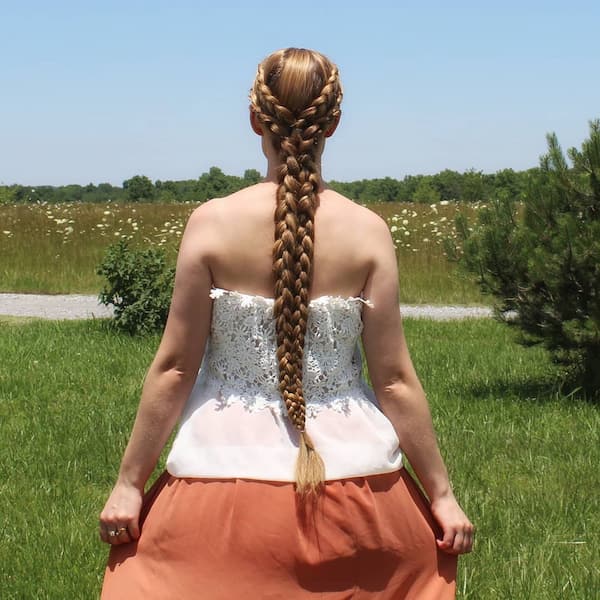 Old Hollywood-Inspired Long Braid
