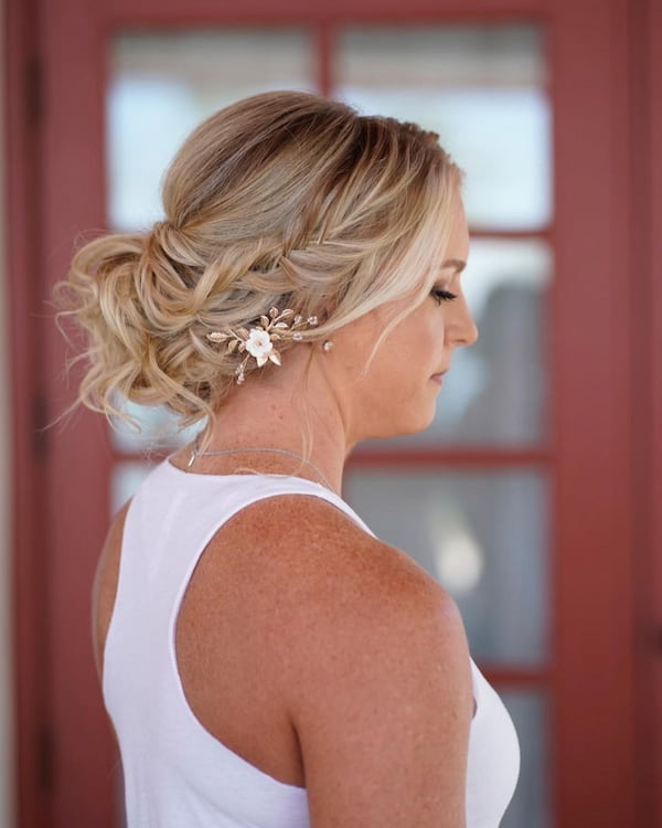 Side Braided Updo