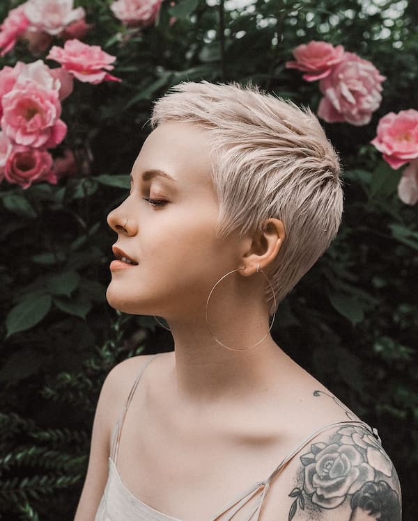 Side-Parted Pixie Haircut