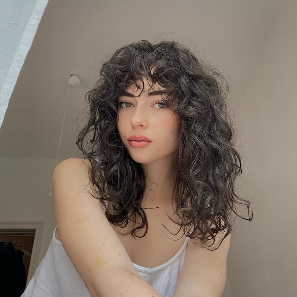 Summer Messy Curly Haircut