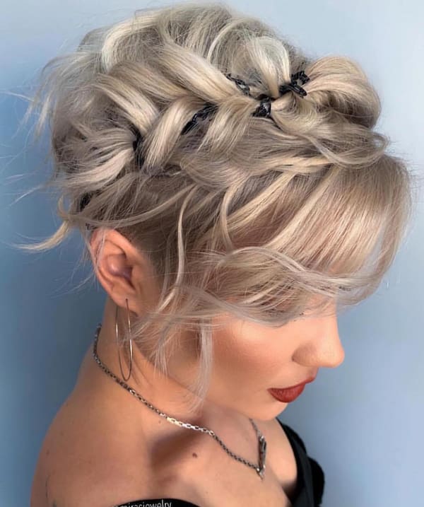 Updo for Short Hair