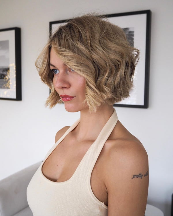 Wavy Bob Haircut