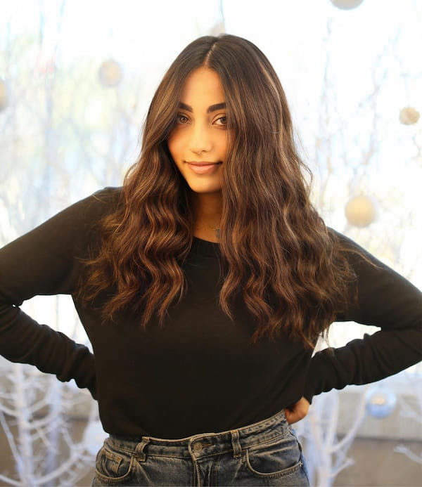 Caramel Haircut with Soft Waves
