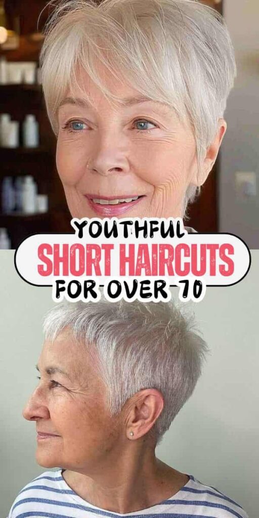 Youthful Short Haircuts for Women Over 70