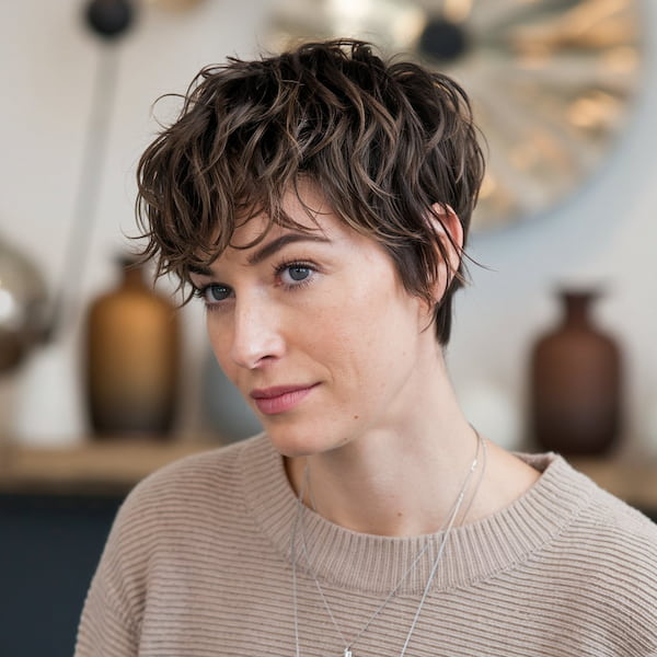 Textured Razor Pixie Cut