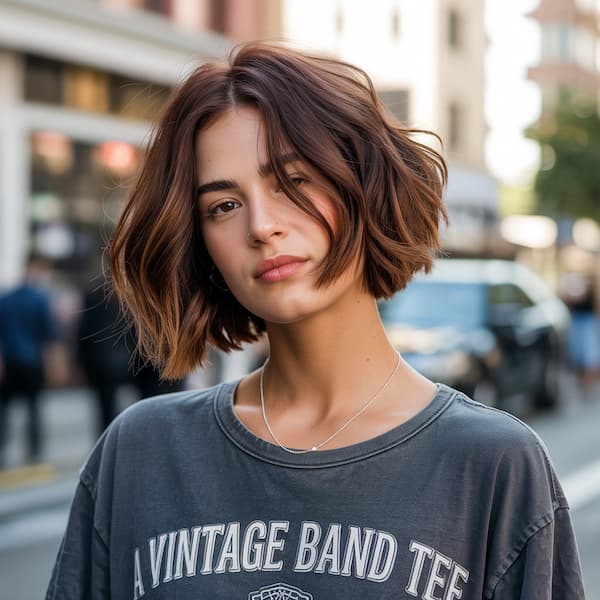 Brunette Balayage Bob