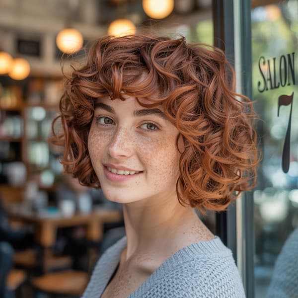 Brunette Bob with Bangs 