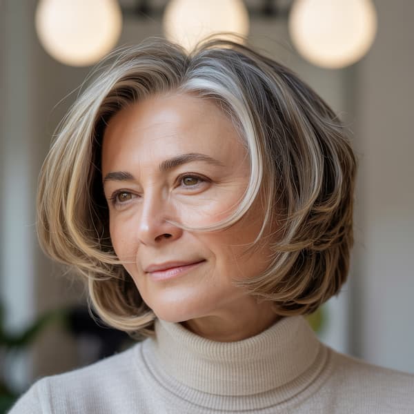 Choppy Bob with Obvious Layers 