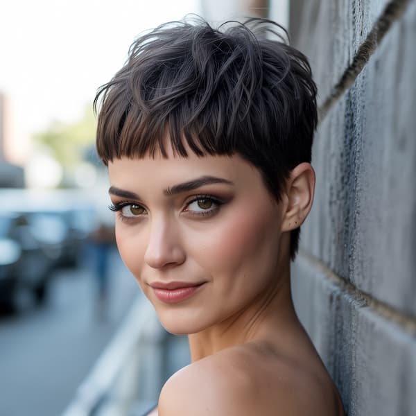 Choppy Pixie with Baby Bangs