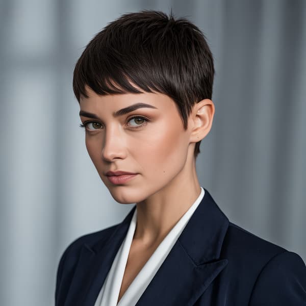 Choppy Pixie with Smooth Ends
