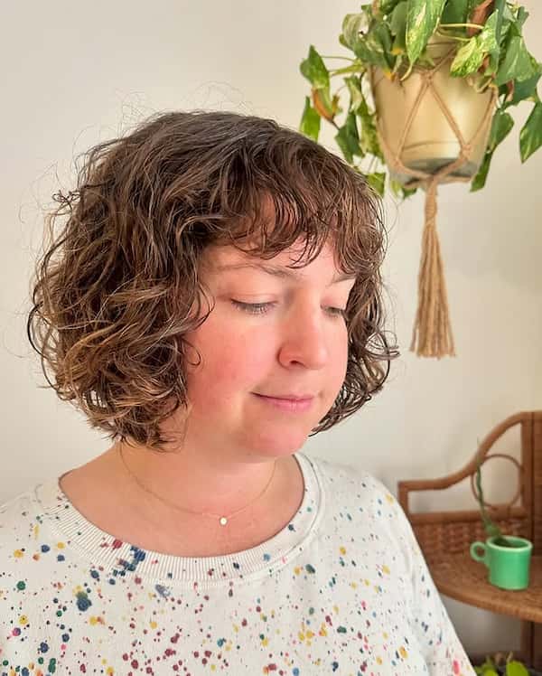 Curly Bob for Frizzy Hair