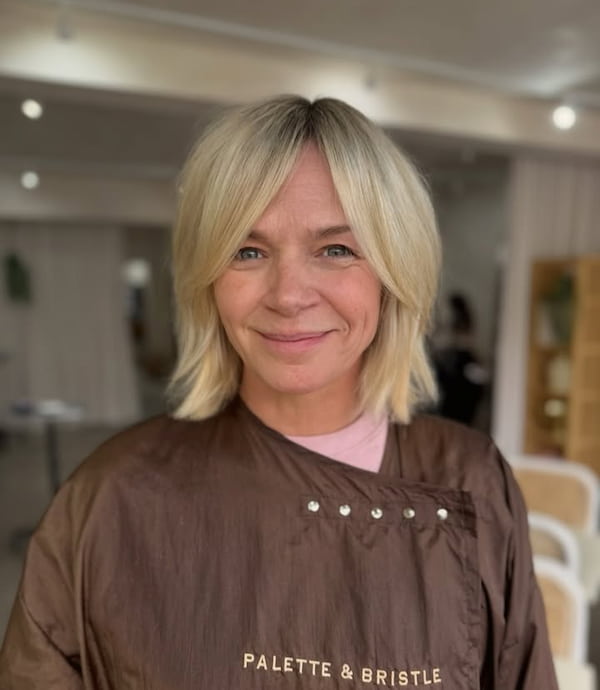French Bob with Curtain Bangs