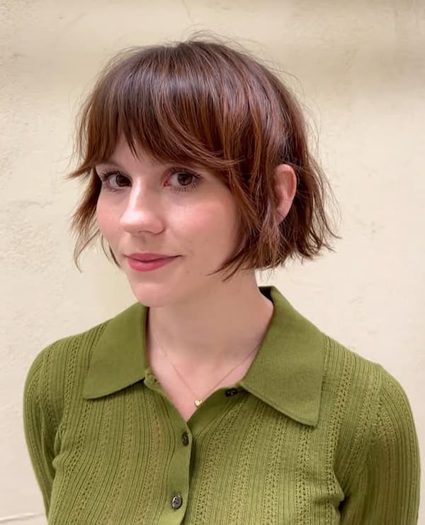 French Bob with Full Bangs