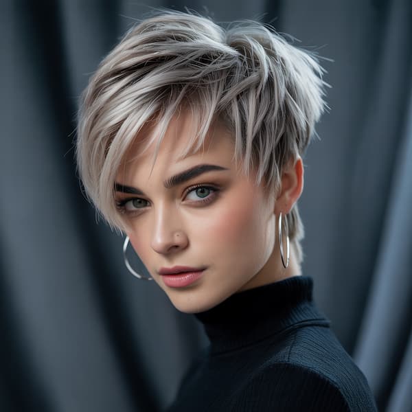 Glam Undercut Pixie 