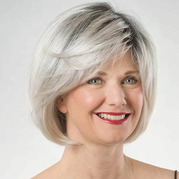 Layered Bob with Side Swept Bangs