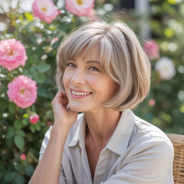 Simple Bob with Wispy Bangs