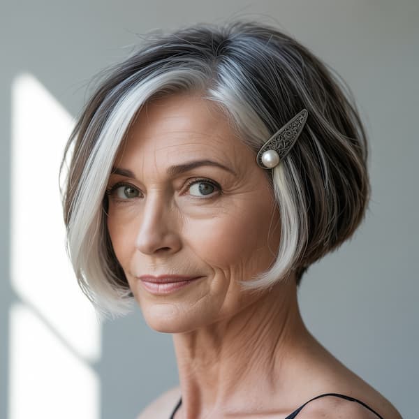 Simple Side-Parted Bob 