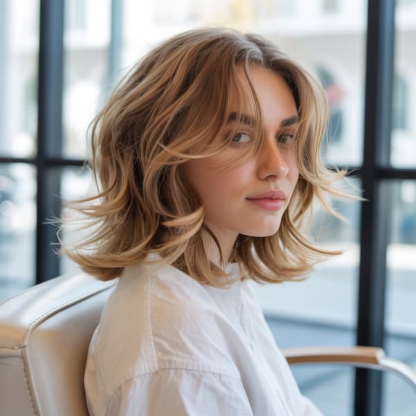 Soft Wavy Feathered Lob