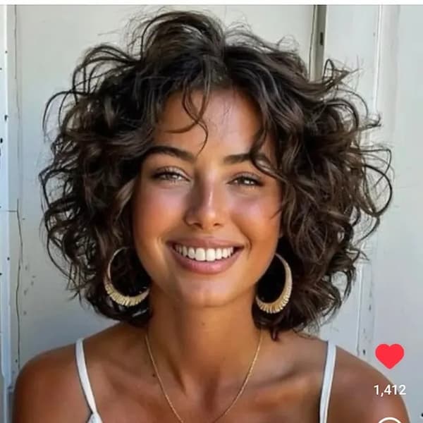 Textured Curly Bob