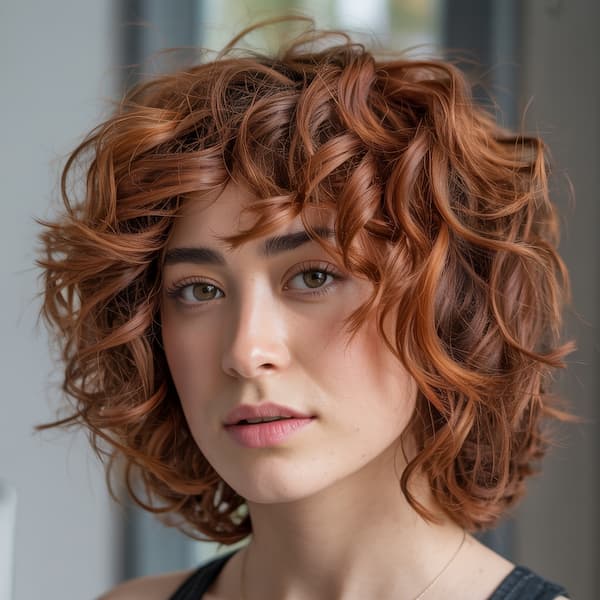 Textured Curly Bob 