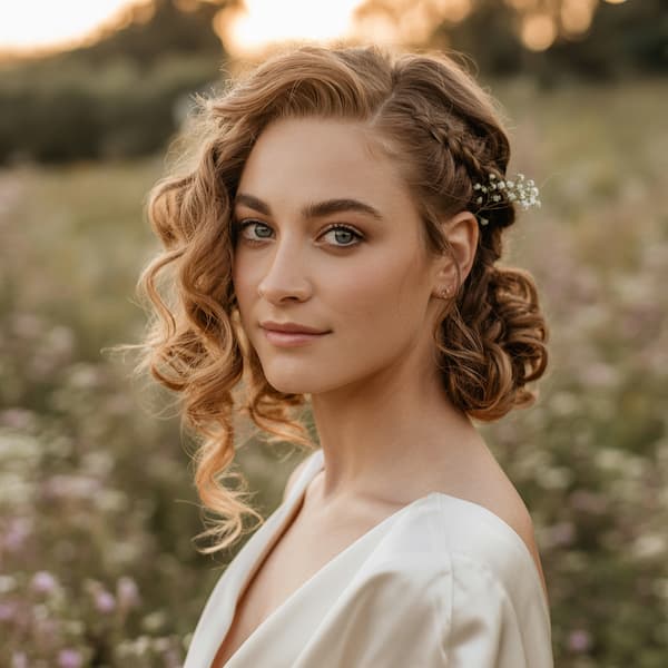 Updo Curly Haircut 