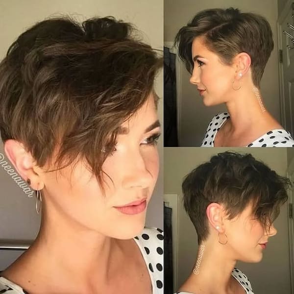 Asymmetrical Wavy Pixie 