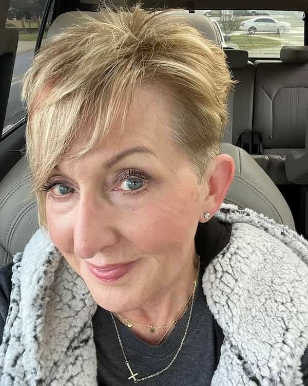 Choppy Layered Pixie with Side Bangs