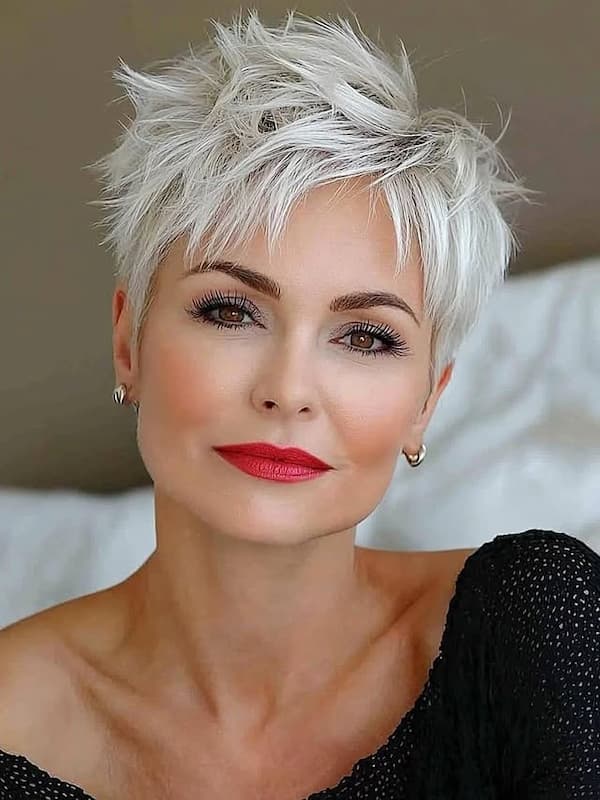 Choppy Pixie with Messy Layers