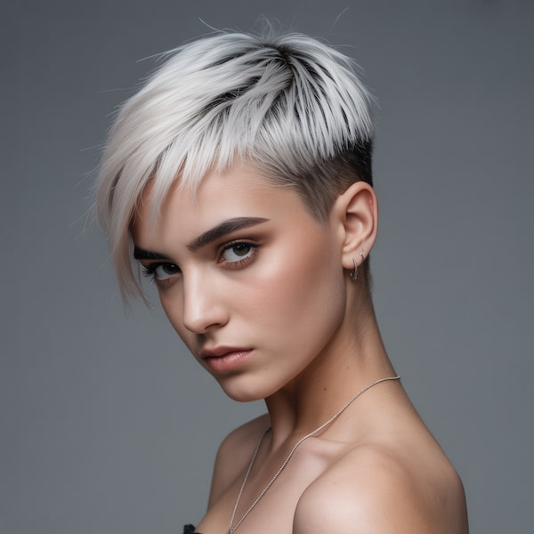 Choppy Undercut Edgy Pixie
