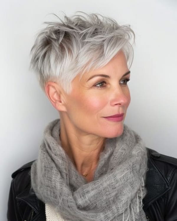 Edgy Pixie with Messy Layers 