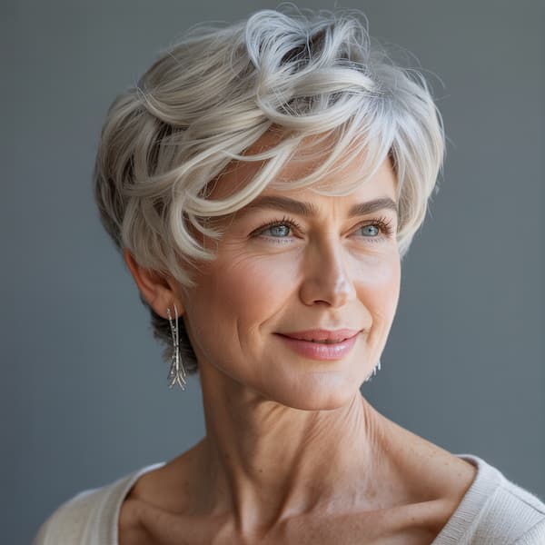 Feathered Layered Pixie