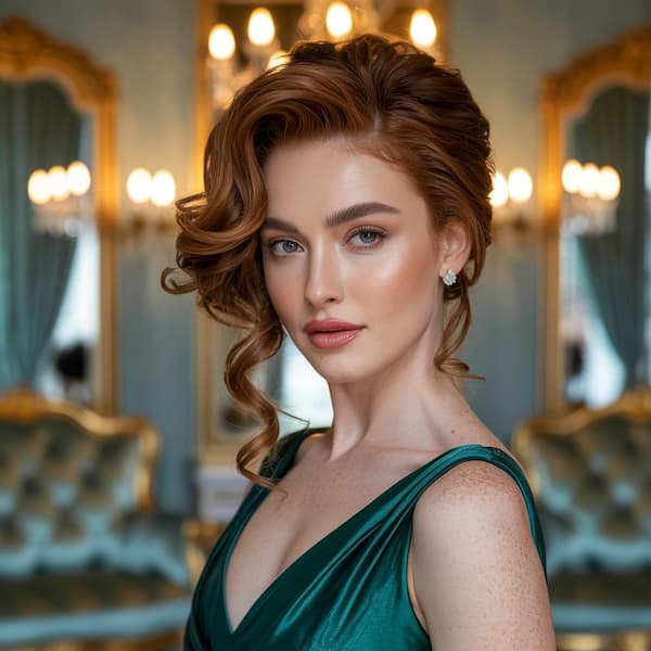 Glam Updo for Full Hair
