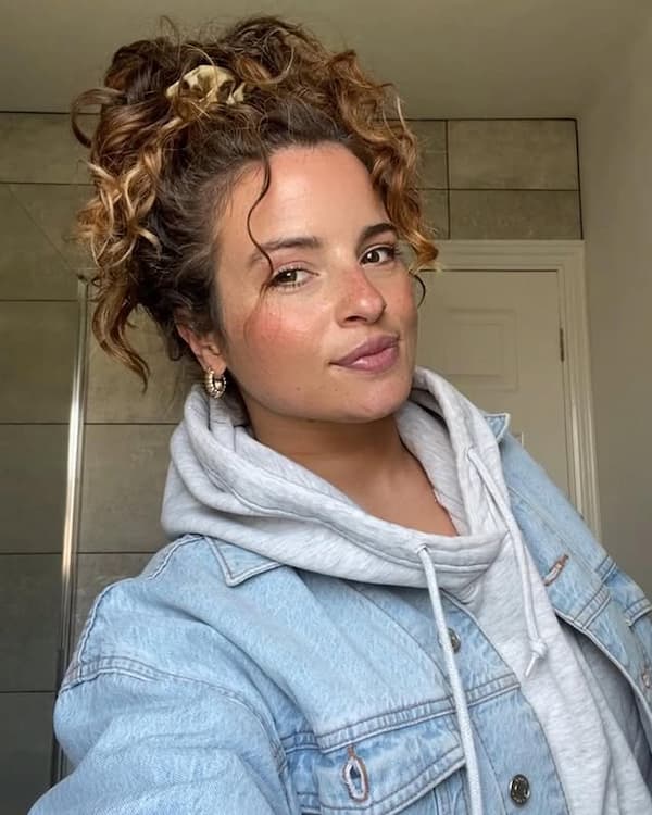 Loose Bun with Tendrils