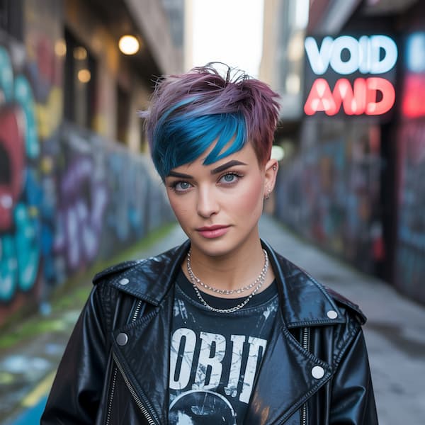 Mixed-Colored Pixie with Nape