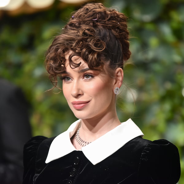 Red-Carpet Inspired Bun and Bangs 