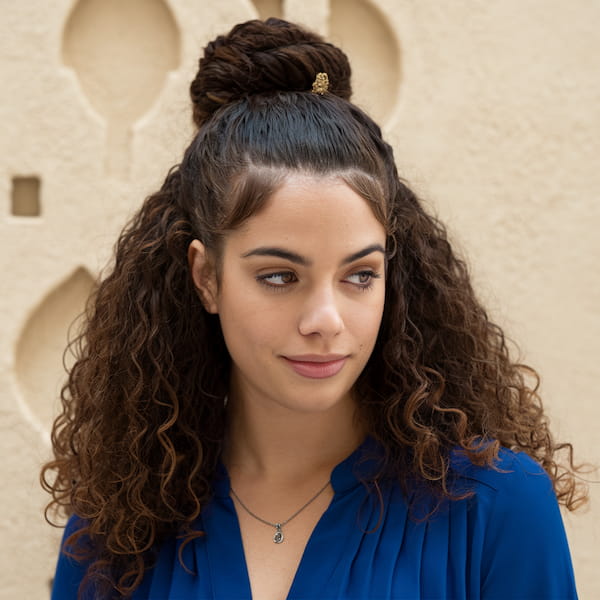 Romantic Bun for Thick Hair 