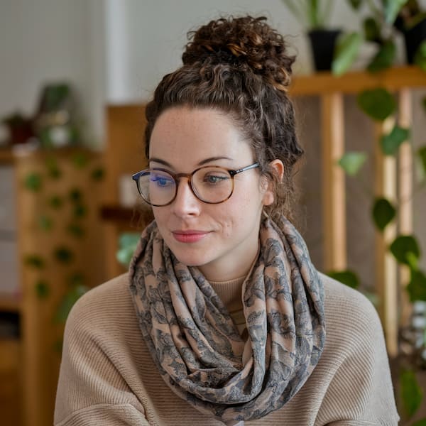 Simple Bun for Women with Glasses