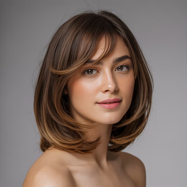 Swoopy Bob with Swoop Bangs 