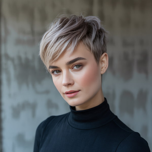 Undercut Pixie with Side Bangs