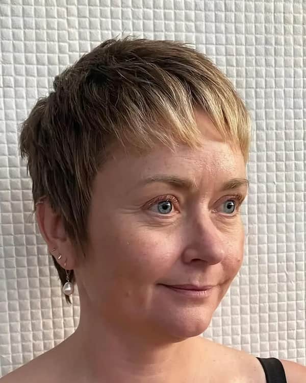 Choppy Pixie with Short Bangs 