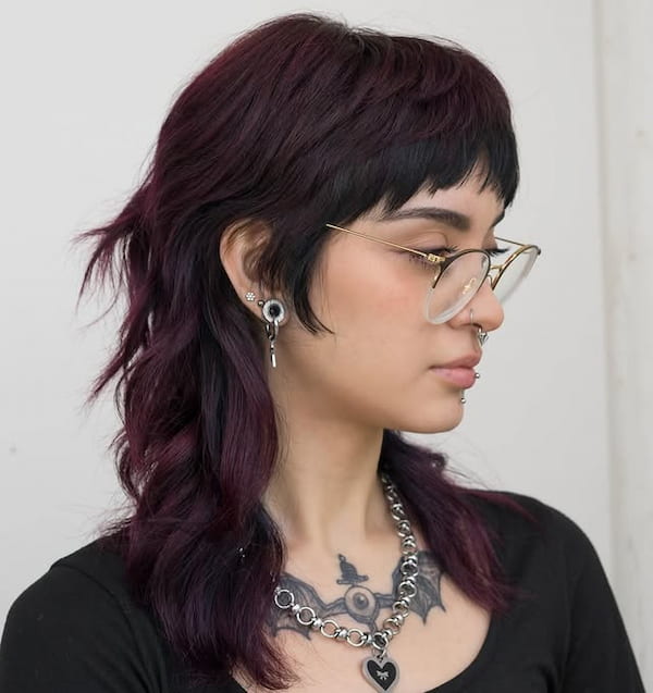 Dark Vampire Shaggy Mullet