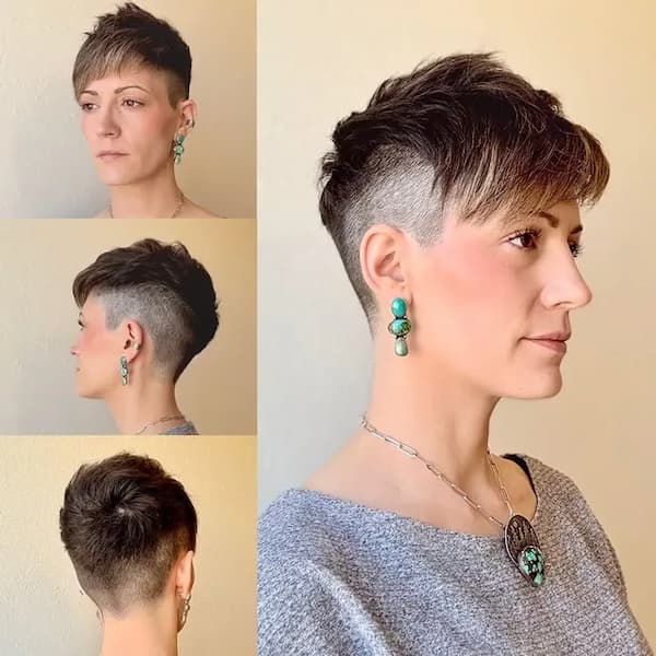 Edgy Pixie with Shaved Sides