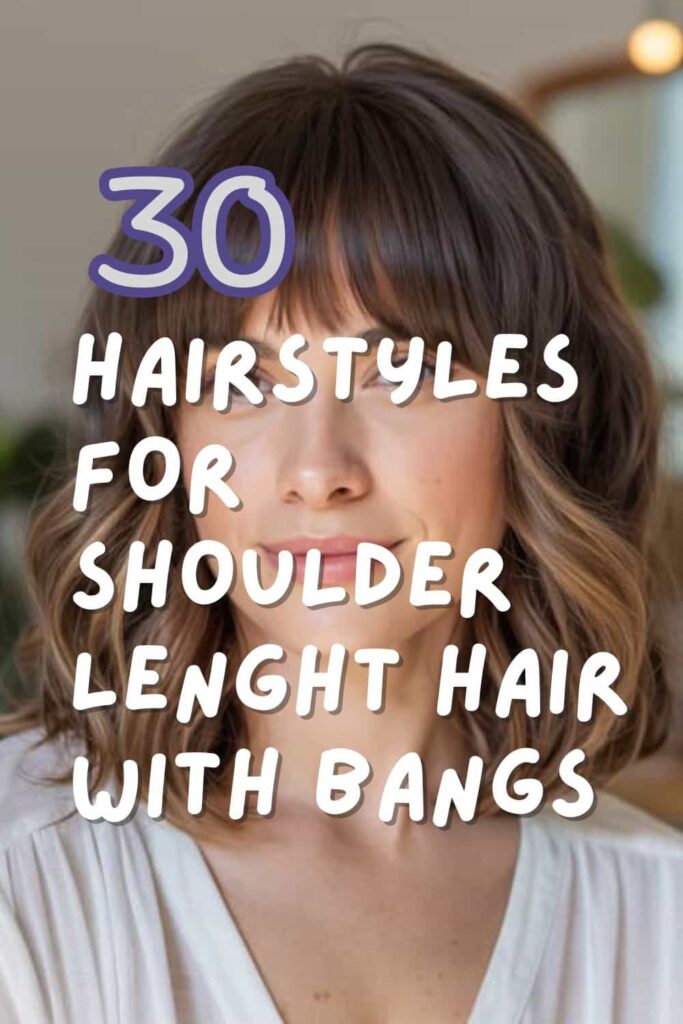 Cool Hairstyles for Shoulder Length Hair with Bangs