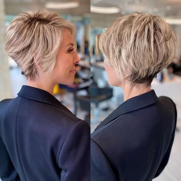 Layered Pixie with Back Nape